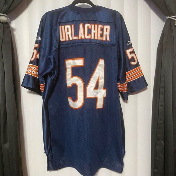 Chicago Bears #54 Brian Urlacher NFL Equipment Reebok Vintage Jersey - Picture 8 of 11